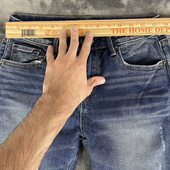 Driftwood Colette Cuffed Cropped Jeans Women's 26 Embroidered Floral Mid Rise - Picture 7 of 12